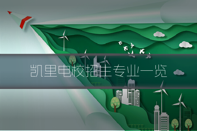 凯里电校招生专业一览